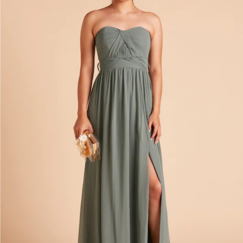 Birdy Grey Sea Glass Grace Convertible Dress With Slit